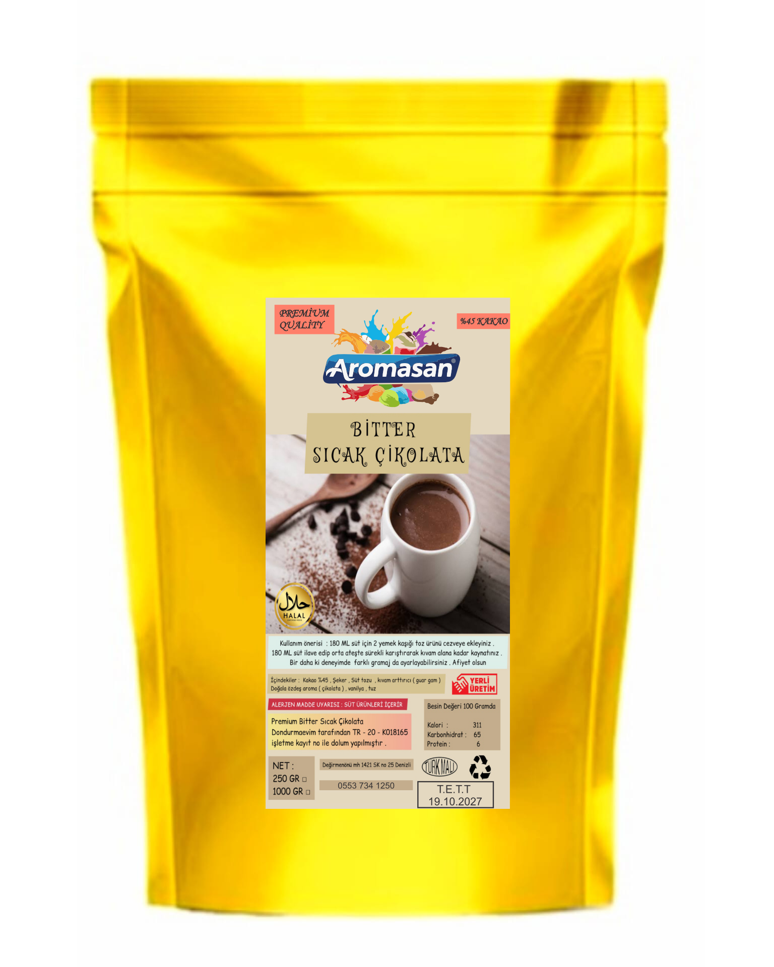 Bitter Sıcak Çikolata 1 kg