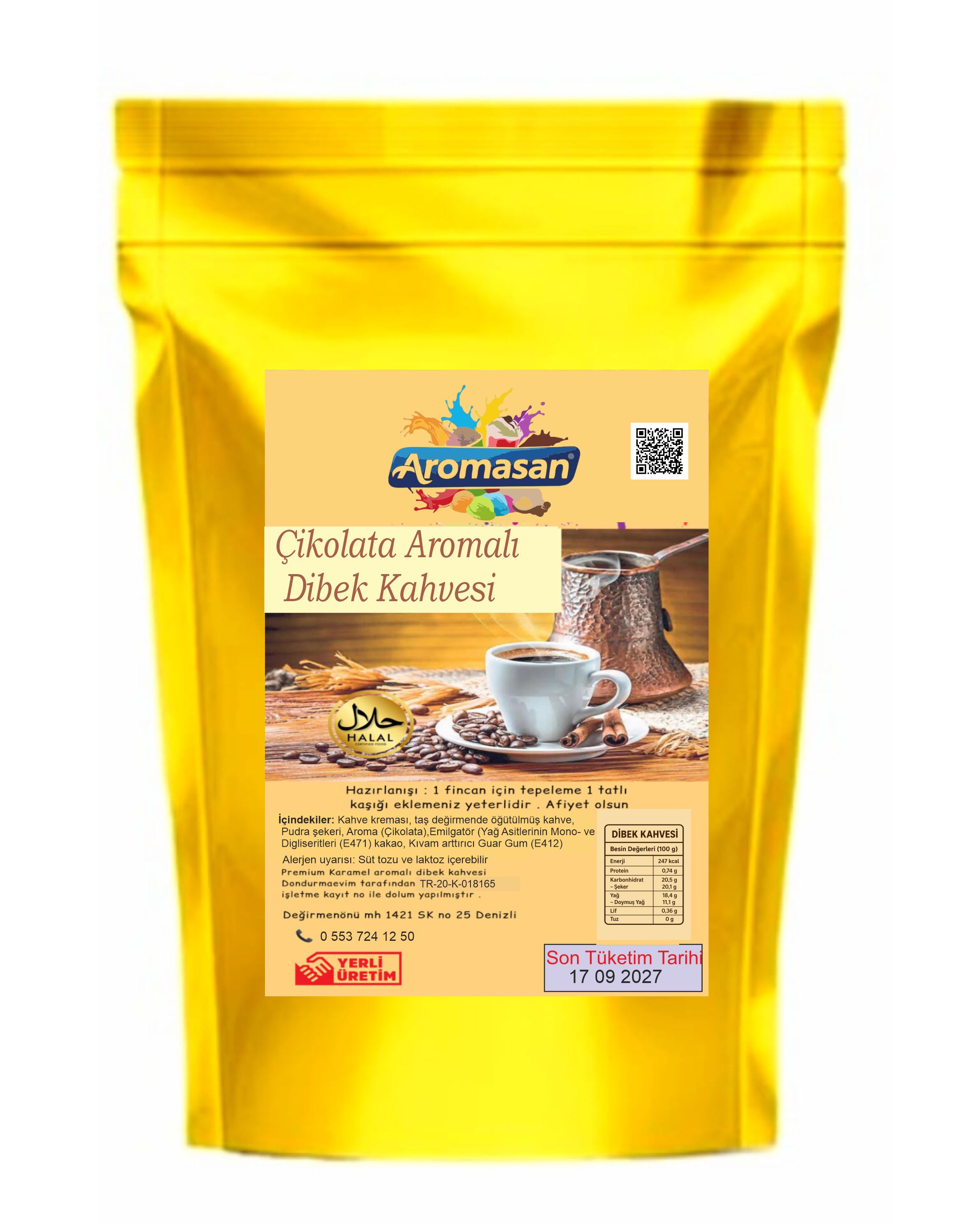 Çikolata Aromalı dibek Kahvesi 1 kg