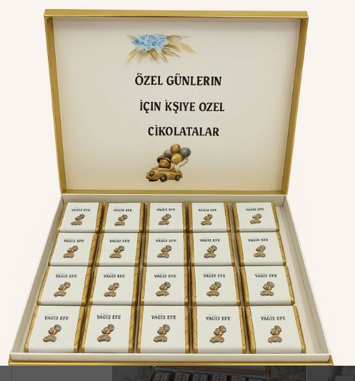 100 adet Logo Baskılı Çikolata – Kurumsal Prestijin Tatlı Yansıması