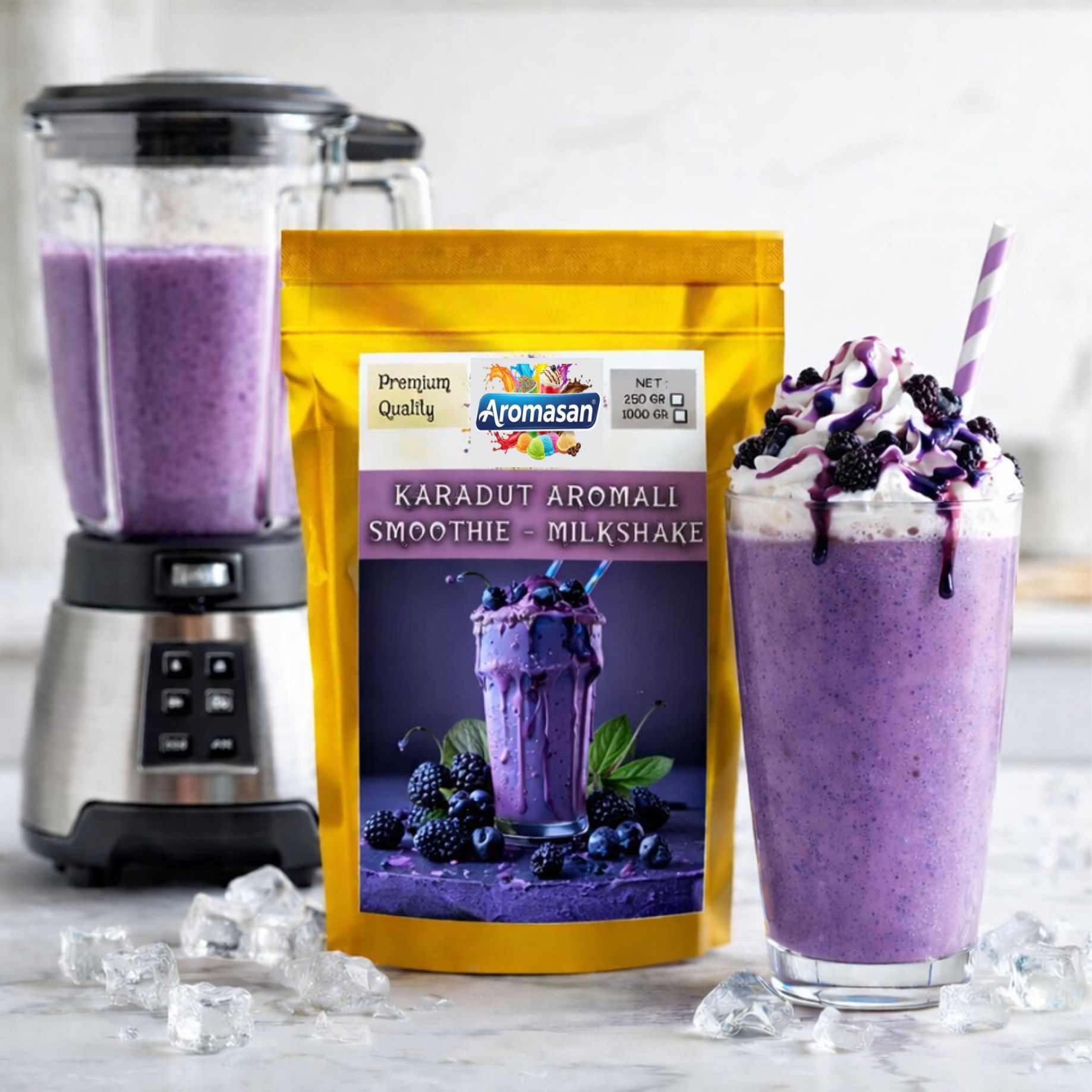 Karadutlu Milkshake Tozu 1 Kg – Yoğun Kıvamlı Meyveli Lezzet