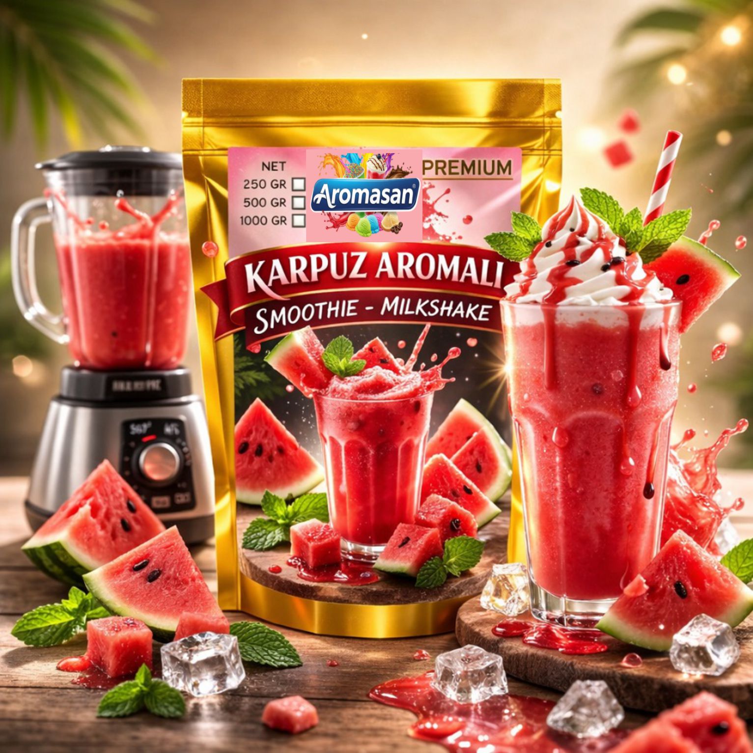 Karpuzlu Milkshake Tozu 1 Kg – Ferahlatıcı Yaz Lezzeti ürün görseli