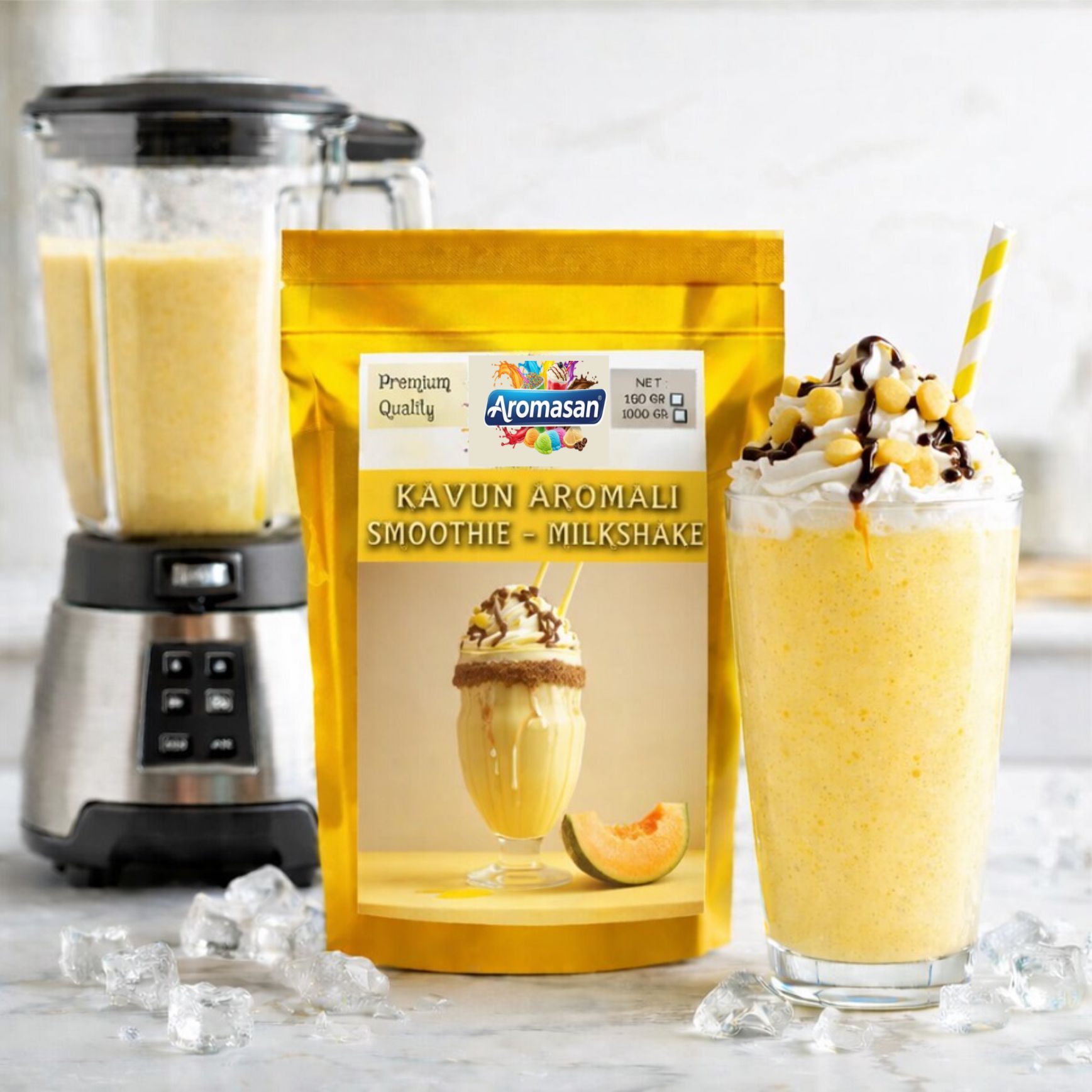 Kavunlu Milkshake Tozu 1 Kg – Tatlı ve Aromatik Yaz İçeceği ürün görseli