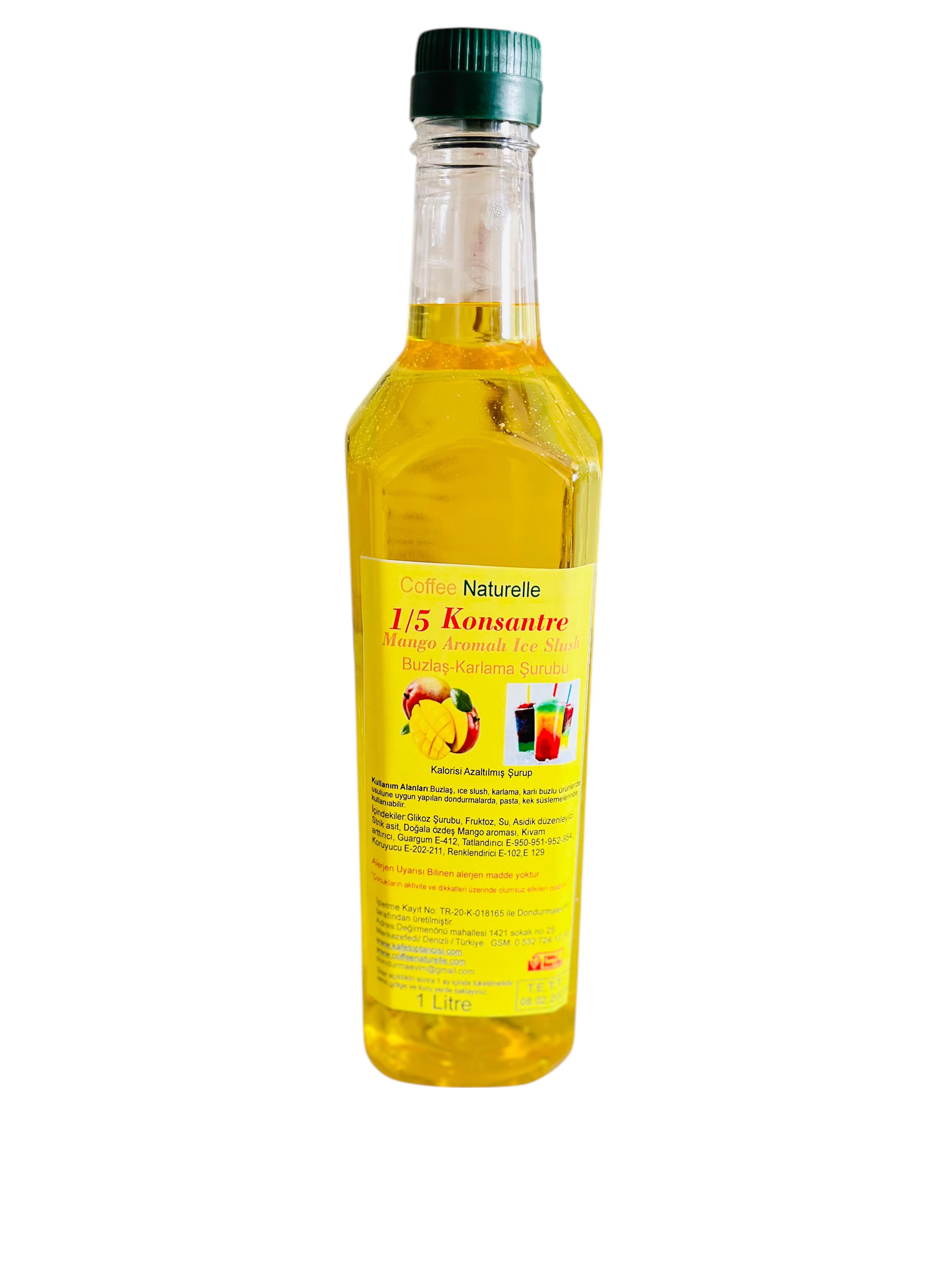 Mango Aromalı Buzlaş-slush 1 e 5 Şurup 1 lt ürün görseli