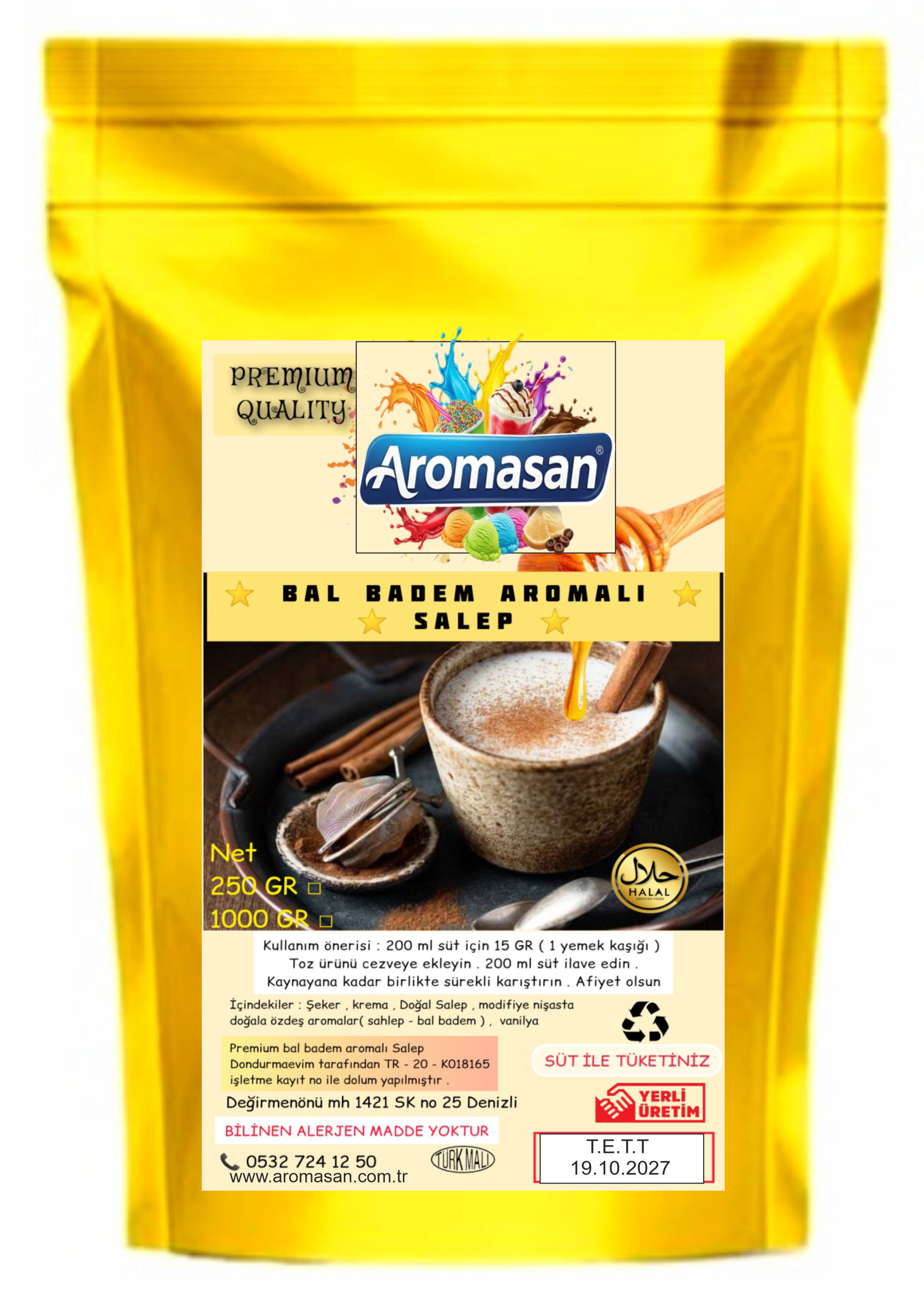 Bal Badem Aromalı Salep 1 kg ürün görseli