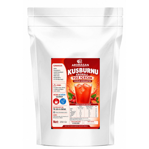 玫瑰果味冰淇淋底料 250 克 ürün görseli